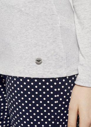 Tom Tailor pyjama lange broek vienna blue dames 60020-6061-625 Tom Tailor pyjama pantalon long vienna blue femmes
