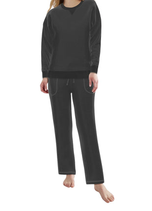 Tom Tailor pyjama lange broek xanthi black dames 60387-3041-920 Tom Tailor pyjama pantalon long xanthi black femmes