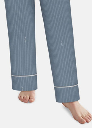 Tom Tailor pyjama lange broek xanthi blue dames 60362-6061-623 Tom Tailor pyjama pantalon long xanthi blue femmes