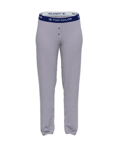 Tom Tailor pyjamabroek stripes blue dames  64004-6085-623 Tom Tailor pantalon de pyjama stripes blue femmes