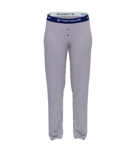 Tom Tailor pyjamabroek stripes blue dames  64004-6085-623 Tom Tailor pantalon de pyjama stripes blue femmes