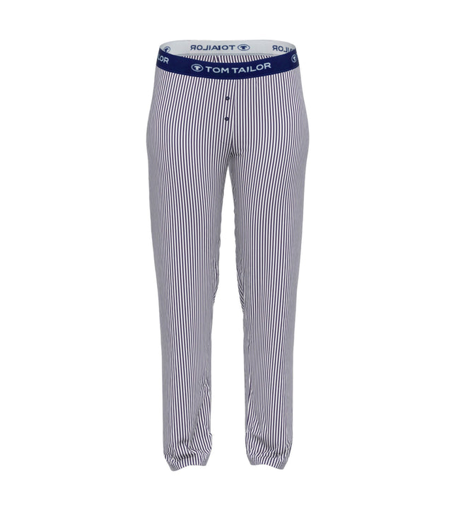 Tom Tailor pyjamabroek stripes blue dames  64004-6085-623 Tom Tailor pantalon de pyjama stripes blue femmes