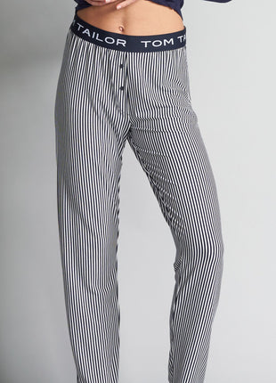 Tom Tailor pyjamabroek stripes blue dames  64004-6085-623 Tom Tailor pantalon de pyjama stripes blue femmes