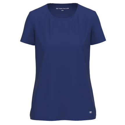 Tom Tailor pyjamashirt round neck solid blue dames  64007-6085-630 Tom Tailor haut de pyjama round neck solid blue femmes