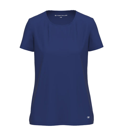 Tom Tailor pyjamashirt round neck solid blue dames  64007-6085-630 Tom Tailor haut de pyjama round neck solid blue femmes