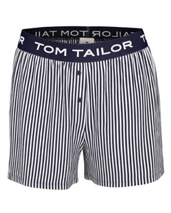 Tom Tailor pyjamashort stripes blue dames  64005-6085-623 Tom Tailor short de pyjama stripes blue femmes