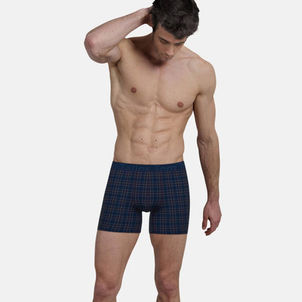 Tom Tailor short 2 pack kentucky blue checkered heren 75285-6061-625 Tom Tailor boxer lot de 2 kentucky blue checkered hommes