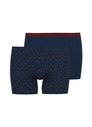 Tom Tailor short 2 pack kentucky blue heren 75285-6061-655 Tom Tailor boxer lot de 2 kentucky blue hommes