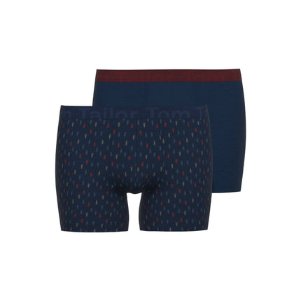 Tom Tailor short 2 pack kentucky blue heren 75285-6061-655 Tom Tailor boxer lot de 2 kentucky blue hommes