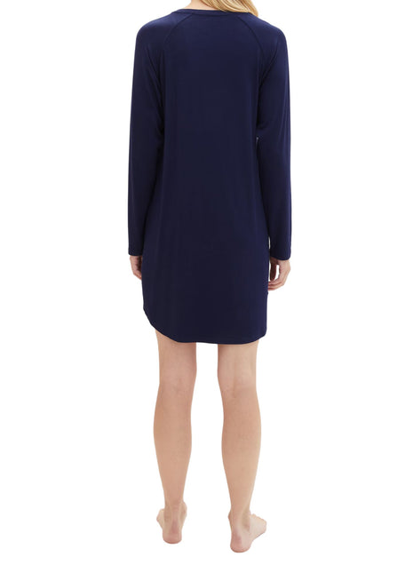 Tom Tailor slaapkleedje florence dark blue dames 60193-6085-630 Tom Tailor robe de nuit florence dark blue femmes
