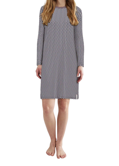 Tom Tailor slaapkleedje sitia lila dames 60342-6061-725 Tom Tailor robe de nuit sitia lila femmes