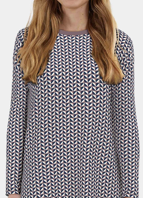 Tom Tailor slaapkleedje sitia lila dames 60342-6061-725 Tom Tailor robe de nuit sitia lila femmes