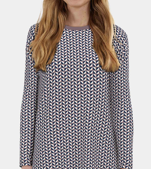 Tom Tailor slaapkleedje sitia lila dames 60342-6061-725 Tom Tailor robe de nuit sitia lila femmes