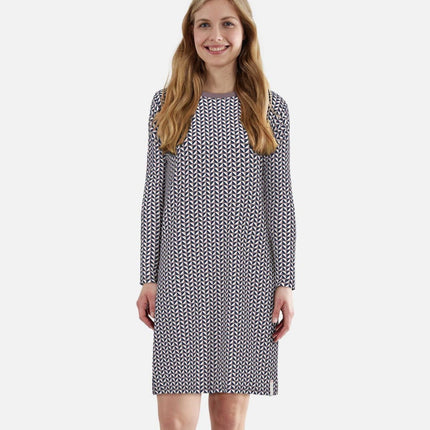 Tom Tailor slaapkleedje sitia lila dames 60342-6061-725 Tom Tailor robe de nuit sitia lila femmes