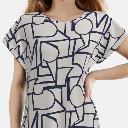 Tom Tailor slaapkleedje stirling brown dames 60426-6085-515 Tom Tailor robe de nuit stirling brown femmes