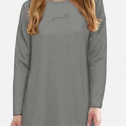 Tom Tailor slaapkleedje xanthi grey dames 60389-6579-821 Tom Tailor robe de nuit xanthi grey femmes