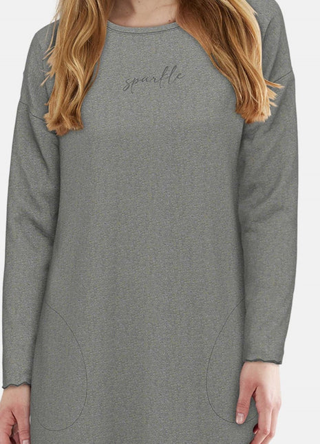 Tom Tailor slaapkleedje xanthi grey dames 60389-6579-821 Tom Tailor robe de nuit xanthi grey femmes
