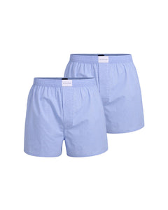 Tom Tailor wijde boxershort 2 pack dakota woven boxer shorts light blue heren 70171-5100-614 Tom Tailor caleçon lot de 2 dakota woven boxer shorts light blue hommes