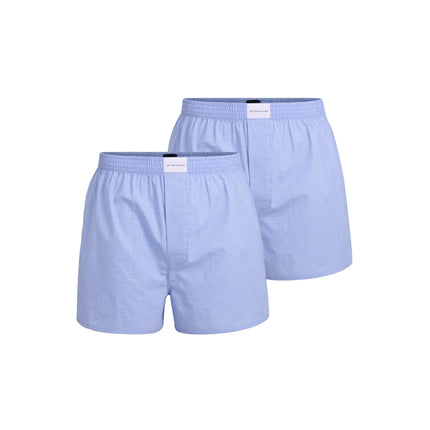 Tom Tailor wijde boxershort 2 pack dakota woven boxer shorts light blue heren 70171-5100-614 Tom Tailor caleçon lot de 2 dakota woven boxer shorts light blue hommes
