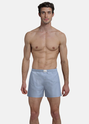 Tom Tailor wijde boxershort 2 pack dakota woven boxer shorts light blue heren 70171-5100-614 Tom Tailor caleçon lot de 2 dakota woven boxer shorts light blue hommes