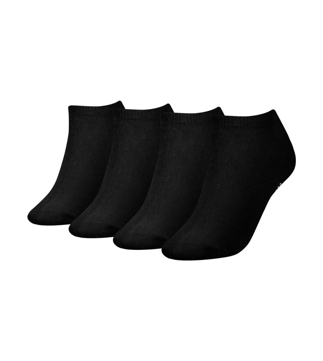 Tommy Hilfiger enkelsokken 4 paar sneaker black dames 701219559-001 Tommy Hilfiger soquettes 4 paires sneaker black femmes