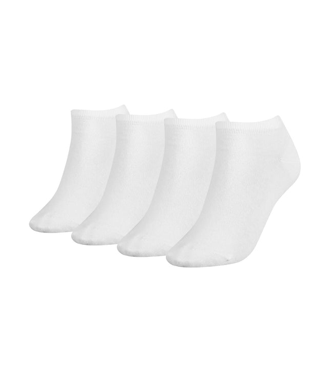 Tommy Hilfiger enkelsokken 4 paar sneaker white dames 701219559-002 Tommy Hilfiger soquettes 4 paires sneaker white femmes