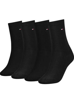 Tommy Hilfiger sokken 4 paar sock black dames 701219560-001 Tommy Hilfiger chaussettes 4 paires sock black femmes