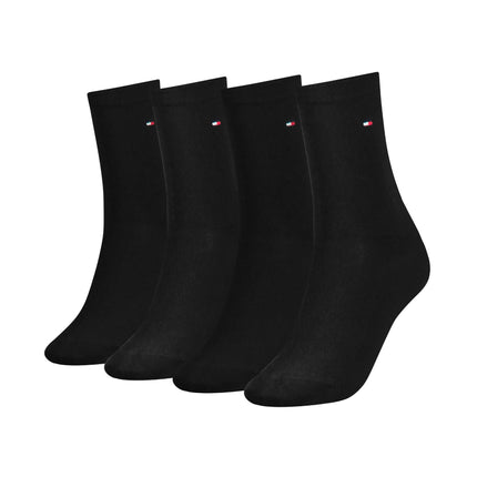 Tommy Hilfiger sokken 4 paar sock black dames 701219560-001 Tommy Hilfiger chaussettes 4 paires sock black femmes