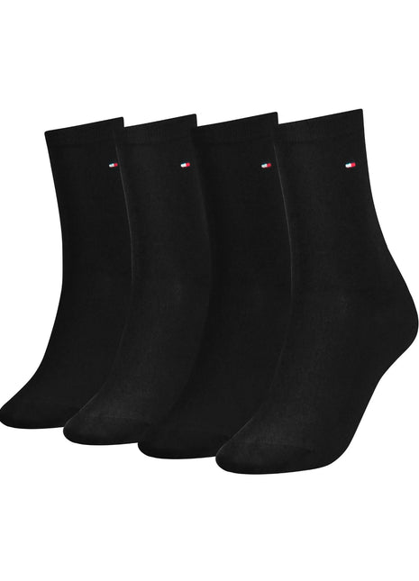 Tommy Hilfiger sokken 4 paar sock black dames 701219560-001 Tommy Hilfiger chaussettes 4 paires sock black femmes