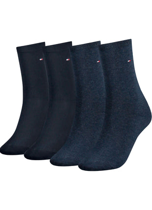 Tommy Hilfiger sokken 4 paar sock jeans dames 701219560-002 Tommy Hilfiger chaussettes 4 paires sock jeans femmes