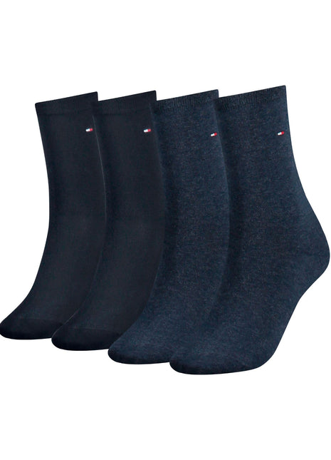 Tommy Hilfiger sokken 4 paar sock jeans dames 701219560-002 Tommy Hilfiger chaussettes 4 paires sock jeans femmes