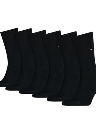 Tommy Hilfiger sokken 6 paar sock black heren 701219561-001 Tommy Hilfiger chaussettes 6 paires sock black hommes