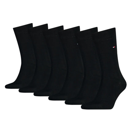 Tommy Hilfiger sokken 6 paar sock black heren 701219561-001 Tommy Hilfiger chaussettes 6 paires sock black hommes