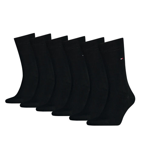 Tommy Hilfiger sokken 6 paar sock black heren 701219561-001 Tommy Hilfiger chaussettes 6 paires sock black hommes