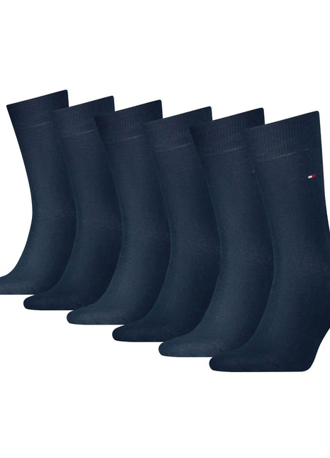 Tommy Hilfiger sokken 6 paar sock dark navy heren 701219561-002 Tommy Hilfiger chaussettes 6 paires sock dark navy hommes