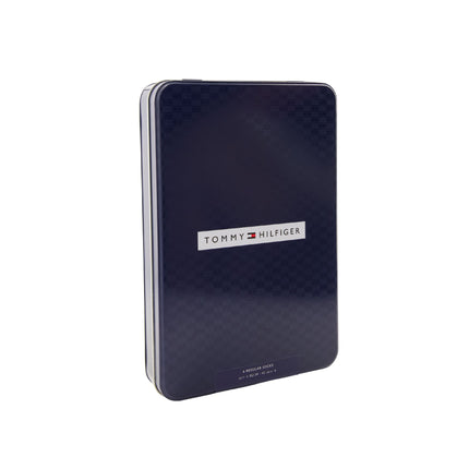 Tommy Hilfiger sokken 6 paar tin giftbox birdey sock navy heren 701235373-001 Tommy Hilfiger chaussettes 6 paires tin gigfbox birdey sock navy hommes