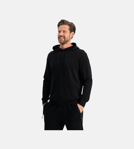 Bamboo Basics zwarte gebreide hoodie voor heren
