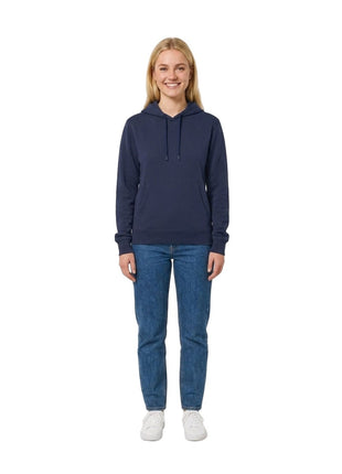 Bamboo Basics blauwe gebreide hoodie voor dames