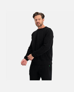 Bamboo Basics zwarte gebreide sweater voor heren