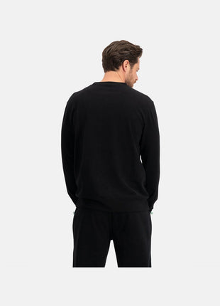 Bamboo Basics zwarte gebreide sweater voor heren