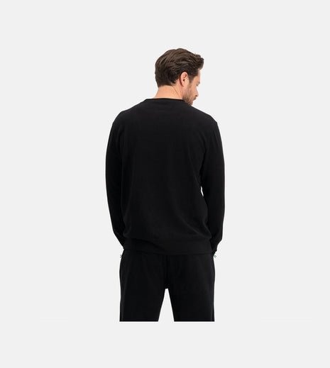 Bamboo Basics zwarte gebreide sweater voor heren