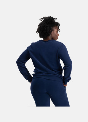 Bamboo Basics blauwe gebreide sweater voor dames
