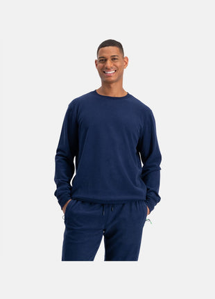 Bamboo Basics blauwe gebreide sweater voor heren