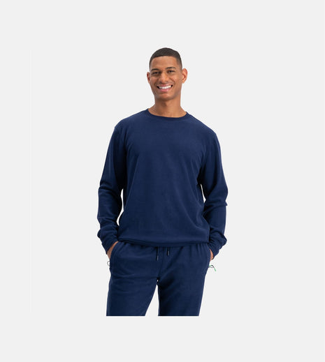 Bamboo Basics blauwe gebreide sweater voor heren
