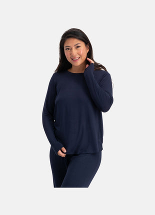 Bamboo Basics blauwe pyjamabroek voor dames