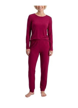 Bamboo Basics bordeauxrode pyjamabroek voor dames
