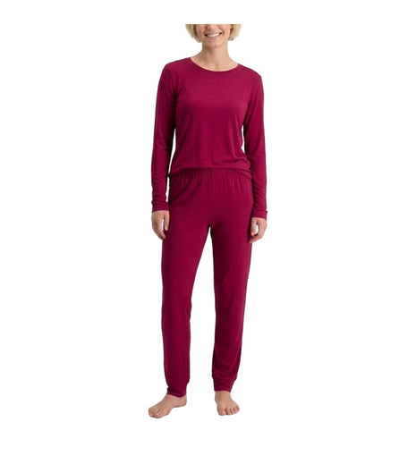 Bamboo Basics bordeauxrode pyjamabroek voor dames