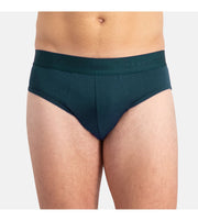 Bamboo Basics slip lot de 3 knitted brief black, deep teal, malachite green hommes