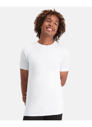 Bamboo Basics set van twee witte long-fit T-shirts voor heren