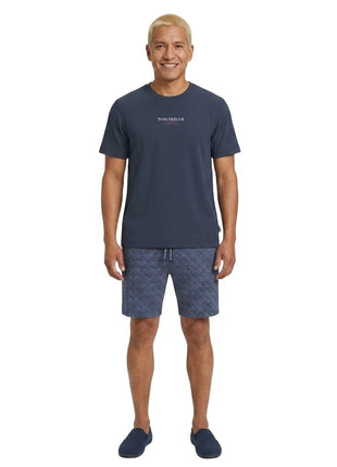 Tom Tailor pyjama pantalon court ayr flower blue hommes